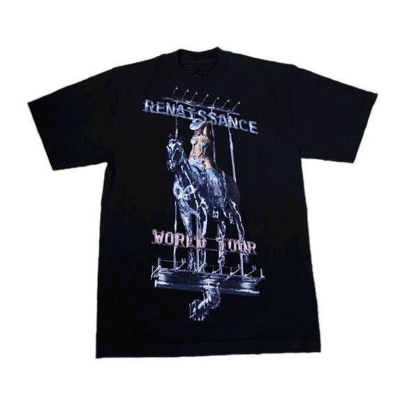 BEYONCE Renaissance World Tour Concert T-SHIRT 2023 MENS SMALL Cowboy Horse Tee - Picture 1 of 5